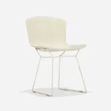Molded Shell dining chair by Harry Bertoia, 1960 / 1969, lacquered fiberglass, enameled steel, sold Aug 2023