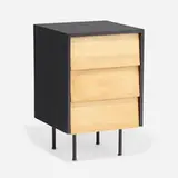 Florence Knoll, Cabinet, model 137, birch, lacquered birch, enameled steel