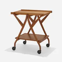 Kipp Stewart, Bar cart, c. 1960, teak