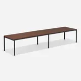 Florence Knoll, T Angle bench, 1956, walnut, enameled steel