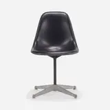 PSC by Charles and Ray Eames, 1951 / 1964, vinyl, polished aluminum, enameled steel, plastic, sold Aug 2023