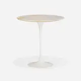 Tulip occasional table, model 163M by Eero Saarinen, marble, enameled aluminum, sold Aug 2023