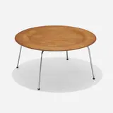 CTM by Charles and Ray Eames, walnut plywood, chrome-plated steel, sold Aug 2023