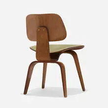 DCW by Charles and Ray Eames, ash plywood, rubber, sold Aug 2023
