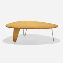 Isamu Noguchi, Rudder coffee table, model IN-52, 1944, birch, zinc-plated steel