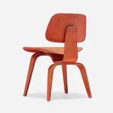 Charles and Ray Eames, DCW, aniline-dyed birch plywood, rubber