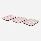 George Nelson & Associates, Pavement trays, set of three, c. 1956, transfer-printed Bakelite