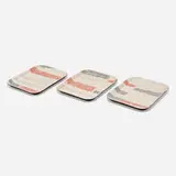 George Nelson & Associates, Terrain trays, set of three, c. 1956, transfer-printed Bakelite