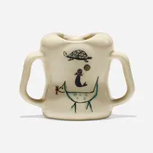 Eva Zeisel, Wee Modern children's cup, c. 1953, glazed porcelain
