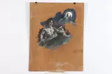 Figure Studies: Three Works by American School, FIGURE STUDIES: THREE WORKS, oil on board, sold Feb 2018