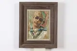 Newton McMahan Aka Steve Serrano, Uno Studente, UNO STUDENTE, signed and titled verso, oil on canvas