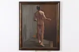 Elizabeth J. Moynahan, Male Nude, Oil on canvas