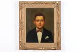 Carr, Portrait of Young Boy in Bow Tie, Oil on canvas