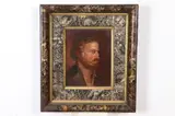 P. Richard Eichman, PORTRAIT OF BEARDED MAN IN PROFILE, identified label verso, Oil on board