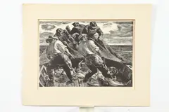 Robert von Neumann, Hauling the Net, Lithograph