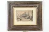 Continental School, St, Watercolor