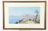 G. Gianni, Mount Vesuvius, Gouache