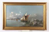 Consalvo Carelli, Day'S Catch, Oil on canvas