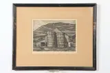 Luigi Lucioni, The Silo, Etching