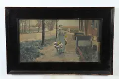 Holland Morning by George Hitchcock, Color lithograph, offered Mar 2018