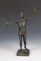 Ferrari, Male Nude Figure, Bronze
