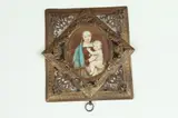 Madonna and Child by Continental School, MADONNA AND CHILD, oil on ivorine, sold Mar 2018