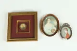 Portraits: Three Works by Continental School, PORTRAITS: THREE WORKS, oil on ivorine, sold Mar 2018