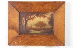 Louis Paul Dessar, Connecticut Landscape, Oil on board