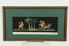 Ep Fenderico, Cupids, Gouache