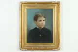 Portrait of Young Boy by American School, PORTRAIT OF YOUNG BOY, pastel, sold Mar 2018