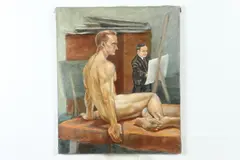 Alice Rust, Artist'S Male Nude Model, Oil on canvas