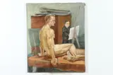Alice Rust, Artist'S Male Nude Model, Oil on canvas