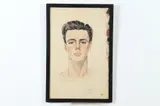 American School, Portrait of Delivery Boy, Gouache