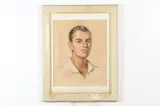 Louis Kaman, Portrait of Young Man, Pastel