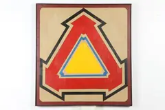 Frederick R. Brandt, ARROW TRIANGLES, identified and titled on label verso, Acrylic on canvas