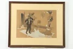 Maurice Bower, High Society, Pen and ink