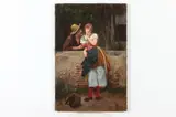 S. Kanze, The Courtship, Oil on canvas