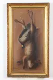Hanging Game by American School, Oil on canvas, sold Mar 2018