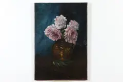 Charles Armor, Still Life of Flowers, Oil on canvas