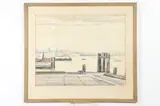 Edgar Nye, Dock Scene in Winter