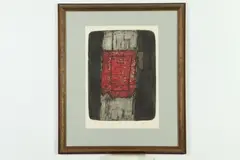 Centro Roso by Luis Ortega, Color etching, offered Mar 2018