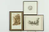Luis Ortega, GROUP LOT: THREE WORKS, each signed, numbered and titled in pencil lower margin, Etching