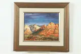 Jeanie Marshall, Evening Scene, Oil on board
