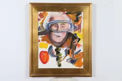 Richard H. Love, The Thinker, Oil on board