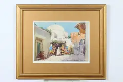 Frank Edward Johnson, Tunis, Watercolor