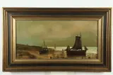 Shoreline by Continental School, Oil on canvas, sold Mar 2018
