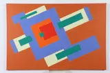 Tom Yanosky, Composition, Italian paper collage over acrylic on canvas.