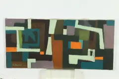 Tom Yanosky, Abstraction, Oil on canvas laid on panel