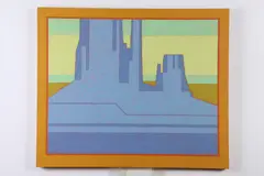 The Mittens, ( Arizona Sw Scene ) by Tom Yanosky, Oil on canvas, offered Mar 2018