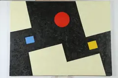 Tom Yanosky, Cosmic Group I, Oil on canvas.